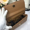 Dolce & Gabbana Medium Sicily Handbag In Dauphine Brown For Women 10.2in/26cm DG BB4347A10018M417