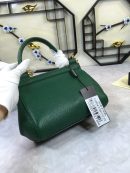 Dolce & Gabbana Medium Sicily Handbag In Dauphine Green For Women 10.2in/26cm DG BB4347A100187399