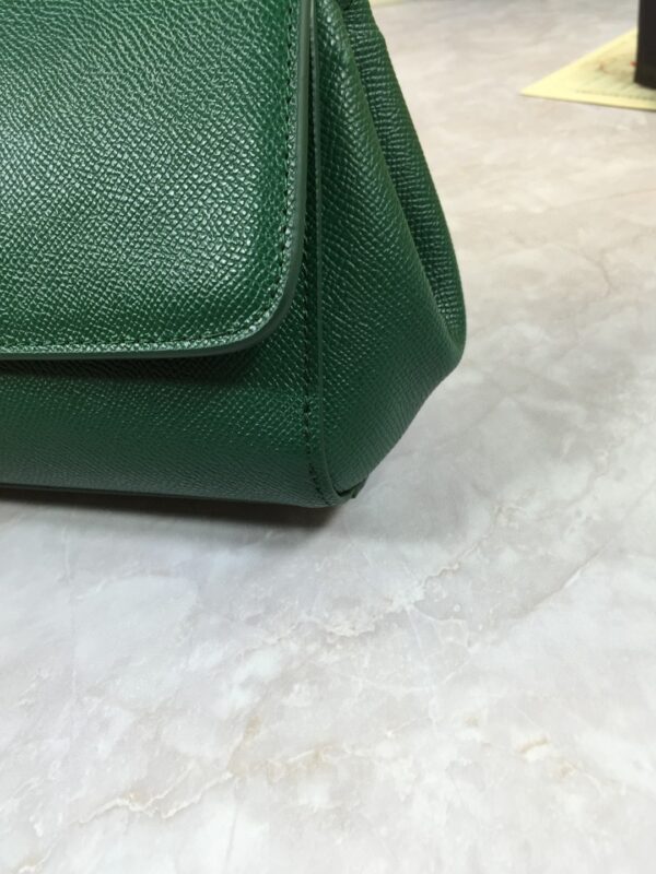 Dolce & Gabbana Medium Sicily Handbag In Dauphine Green For Women 10.2in/26cm DG BB4347A100187399