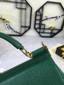 Dolce & Gabbana Medium Sicily Handbag In Dauphine Green For Women 10.2in/26cm DG BB4347A100187399