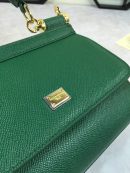 Dolce & Gabbana Medium Sicily Handbag In Dauphine Green For Women 10.2in/26cm DG BB4347A100187399