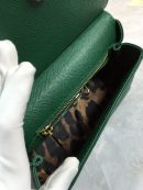 Dolce & Gabbana Medium Sicily Handbag In Dauphine Green For Women 10.2in/26cm DG BB4347A100187399