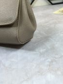 Dolce & Gabbana Medium Sicily Handbag In Dauphine Grey For Women 10.2in/26cm DG BB4347A100187195