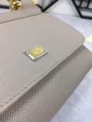 Dolce & Gabbana Medium Sicily Handbag In Dauphine Grey For Women 10.2in/26cm DG BB4347A100187195