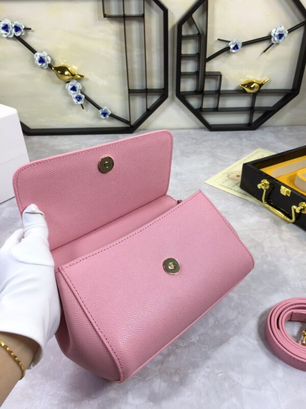 Dolce & Gabbana Medium Sicily Handbag In Dauphine Pink For Women 10.2in/26cm DG BB4347A10018H402