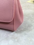 Dolce & Gabbana Medium Sicily Handbag In Dauphine Pink For Women 10.2in/26cm DG BB4347A10018H402