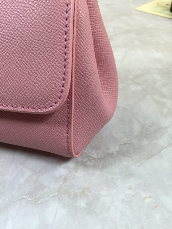 Dolce & Gabbana Medium Sicily Handbag In Dauphine Pink For Women 10.2in/26cm DG BB4347A10018H402