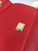 Dolce & Gabbana Medium Sicily Handbag In Dauphine Red For Women 10.2in/26cm DG BB4347A100180303