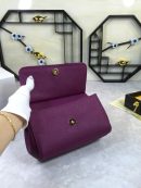 Dolce & Gabbana Medium Sicily Handbag In Dauphine Violet For Women 10.2in/26cm DG
