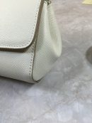 Dolce & Gabbana Medium Sicily Handbag In Dauphine White For Women 10.2in/26cm DG BB4347A100180001