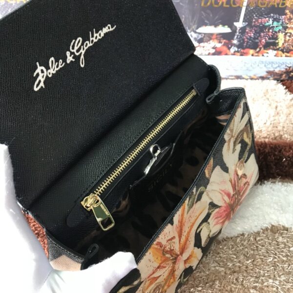 Dolce & Gabbana Medium Sicily Handbag Unique Print Motifs Muticolour For Women 10.2in/26cm DG
