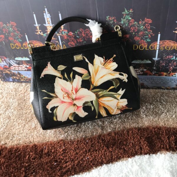 Dolce & Gabbana Medium Sicily Handbag Unique Print Motifs Muticolour For Women 10.2in/26cm DG