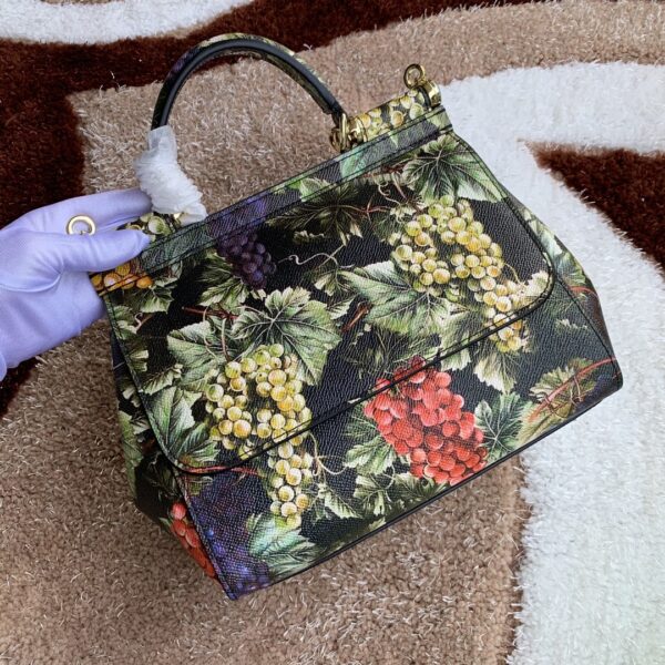 Dolce & Gabbana Medium Sicily Handbag Unique Print Motifs Muticolour For Women 10.2in/26cm DG