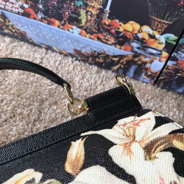 Dolce & Gabbana Medium Sicily Handbag Unique Print Motifs Muticolour For Women 10.2in/26cm DG