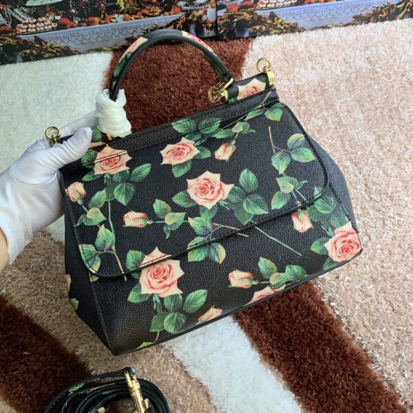 Dolce & Gabbana Medium Sicily Handbag Unique Print Motifs Muticolour For Women 10.2in/26cm DG
