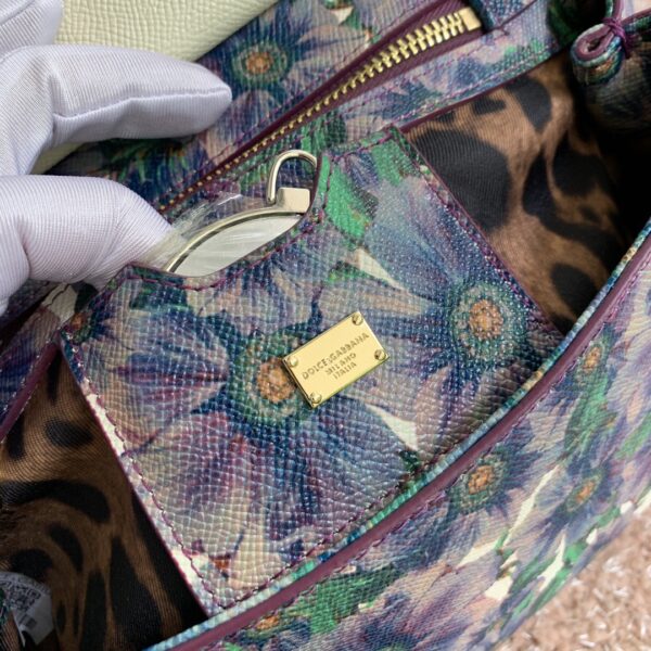 Dolce & Gabbana Medium Sicily Handbag Unique Print Motifs Muticolour For Women 10.2in/26cm DG