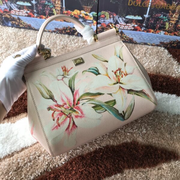 Dolce & Gabbana Medium Sicily Handbag Unique Print Motifs Muticolour For Women 10.2in/26cm DG