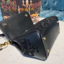 Dolce & Gabbana Medium Sicily Soft Bag In Embroidered Black For Women 10.2in/26cm DG