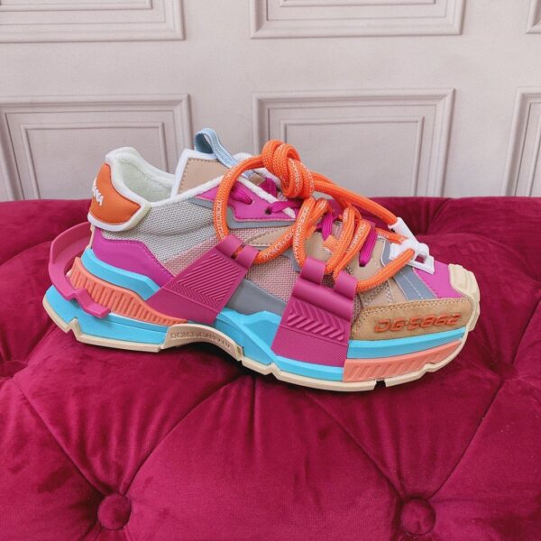 Dolce & Gabbana Mixed-Material Space Sneakers Multicolour For Women DG Shoes  CK1963AY02780995