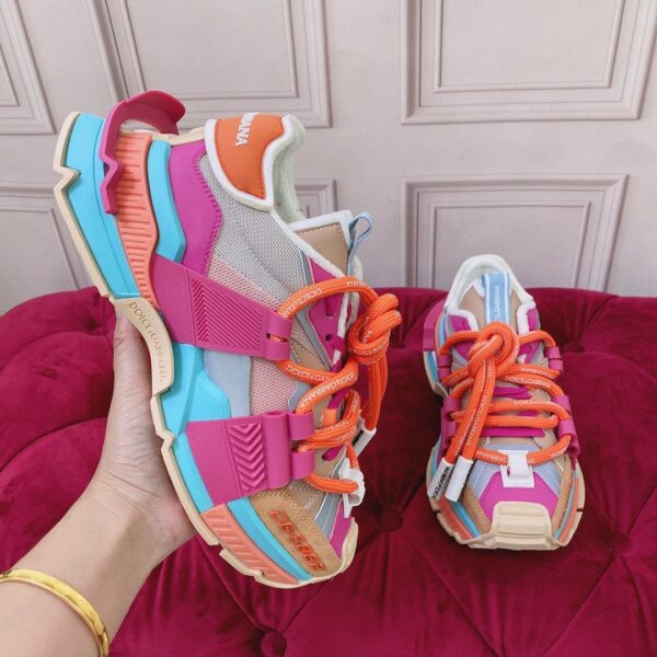 Dolce & Gabbana Mixed-Material Space Sneakers Multicolour For Women DG Shoes  CK1963AY02780995