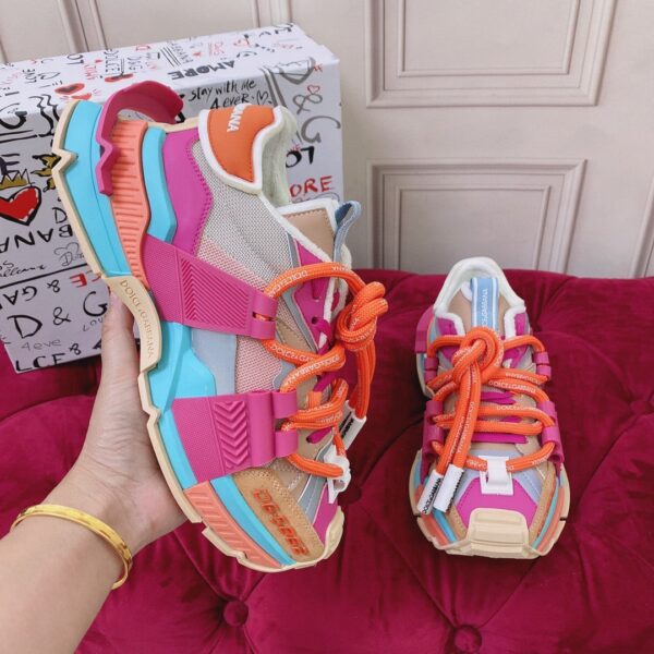Dolce & Gabbana Mixed-Material Space Sneakers Multicolour For Women DG Shoes  CK1963AY02780995