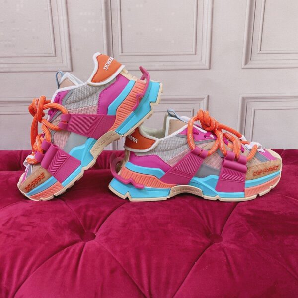 Dolce & Gabbana Mixed-Material Space Sneakers Multicolour For Women DG Shoes  CK1963AY02780995