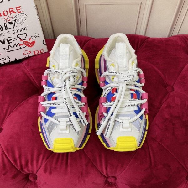 Dolce & Gabbana Mixed-Material Space Sneakers Multicolour For Women DG Shoes  CK1963AY02989527