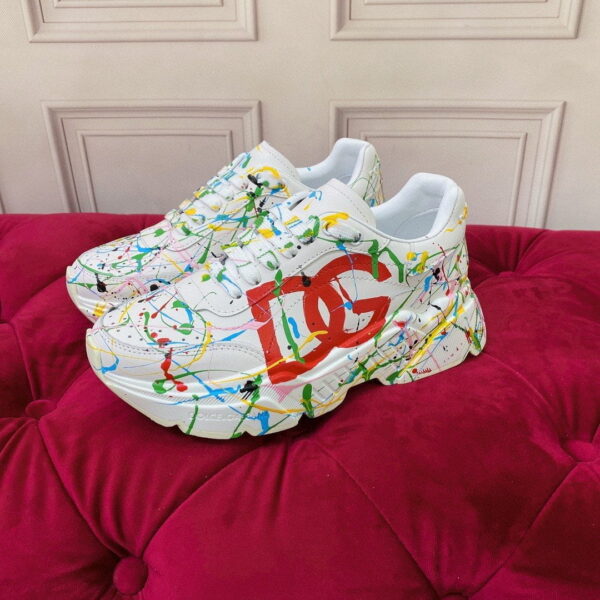 Dolce & Gabbana Nappa Daymaster Sneakers White For Women DG Shoes