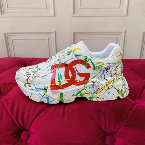 Dolce & Gabbana Nappa Daymaster Sneakers White For Women DG Shoes
