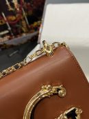 Dolce & Gabbana Nappa DG Girls Shoulder Bag Brown For Women 8.3in/21cm DG