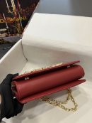 Dolce & Gabbana Nappa DG Girls Shoulder Bag Burgundy For Women 8.3in/21cm DG
