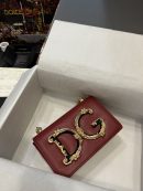 Dolce & Gabbana Nappa DG Girls Shoulder Bag Burgundy For Women 8.3in/21cm DG