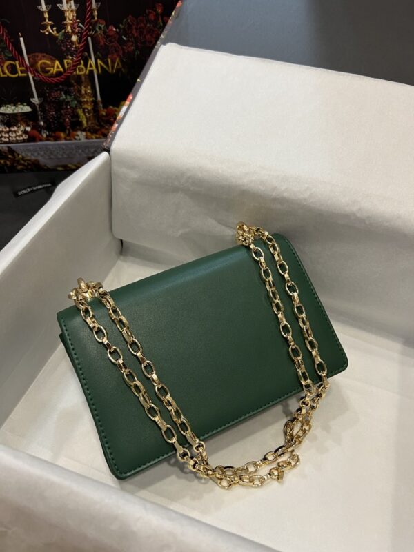 Dolce & Gabbana Nappa DG Girls Shoulder Bag Green For Women 8.3in/21cm DG