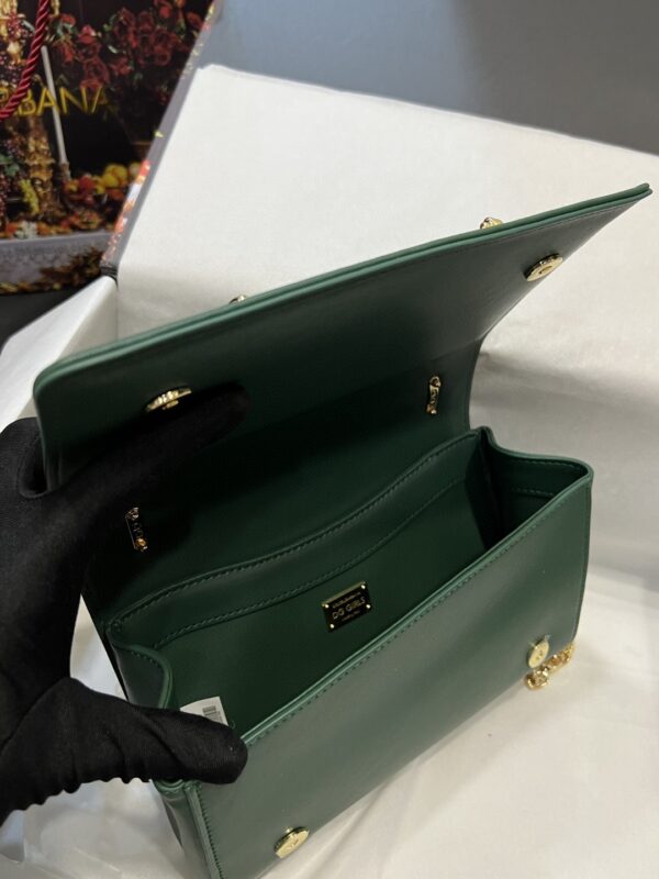 Dolce & Gabbana Nappa DG Girls Shoulder Bag Green For Women 8.3in/21cm DG