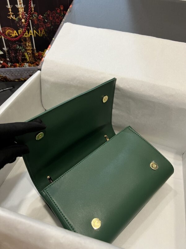 Dolce & Gabbana Nappa DG Girls Shoulder Bag Green For Women 8.3in/21cm DG