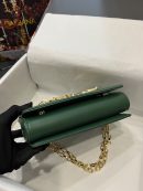 Dolce & Gabbana Nappa DG Girls Shoulder Bag Green For Women 8.3in/21cm DG