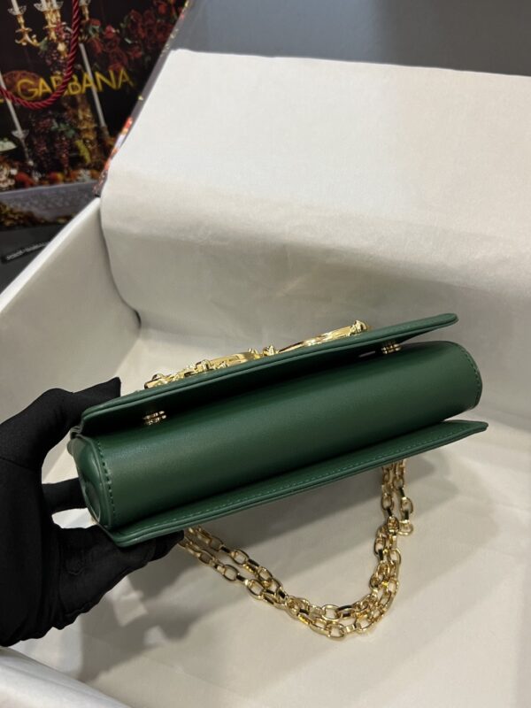 Dolce & Gabbana Nappa DG Girls Shoulder Bag Green For Women 8.3in/21cm DG