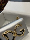Dolce & Gabbana Nappa DG Girls Shoulder Bag Silver For Women 8.3in/21cm DG
