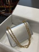 Dolce & Gabbana Nappa DG Girls Shoulder Bag Silver For Women 8.3in/21cm DG