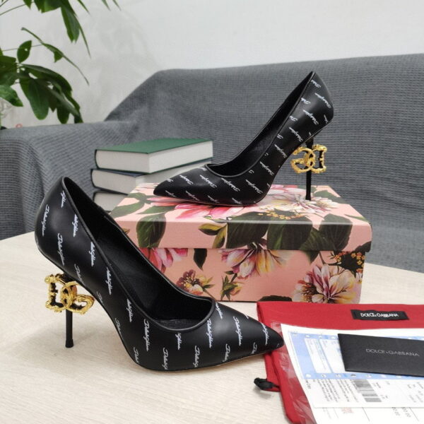 Dolce & Gabbana Nappa Pumps Black For Women DG Shoes