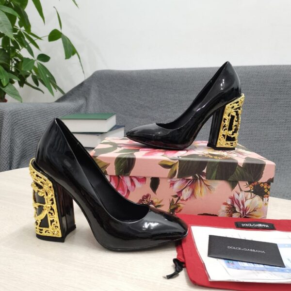 Dolce & Gabbana Nappa Pumps Black For Women DG Shoes
