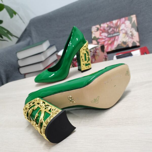 Dolce & Gabbana Nappa Pumps Green For Women DG Shoes