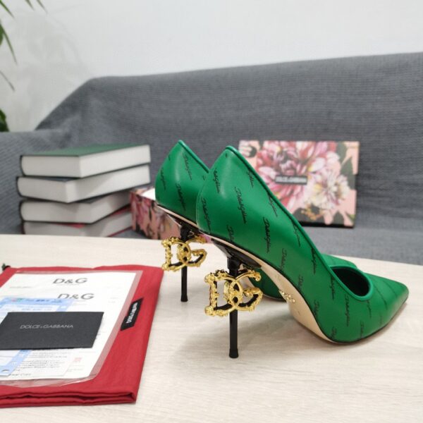 Dolce & Gabbana Nappa Pumps Green For Women DG Shoes