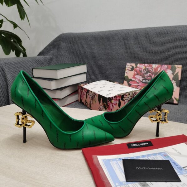 Dolce & Gabbana Nappa Pumps Green For Women DG Shoes