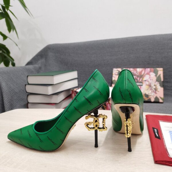 Dolce & Gabbana Nappa Pumps Green For Women DG Shoes