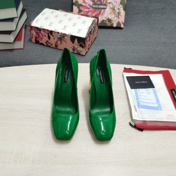 Dolce & Gabbana Nappa Pumps Green For Women DG Shoes
