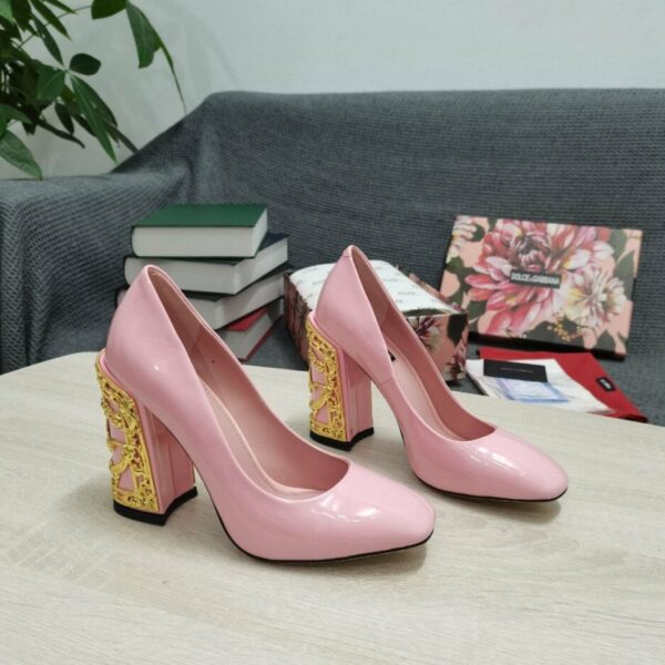 Dolce & Gabbana Nappa Pumps Pink For Women DG Shoes
