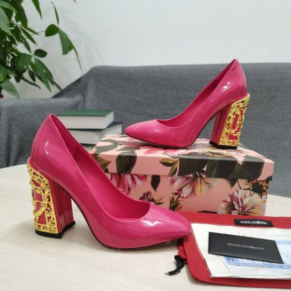 Dolce & Gabbana Nappa Pumps Pink For Women DG Shoes