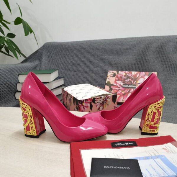 Dolce & Gabbana Nappa Pumps Pink For Women DG Shoes