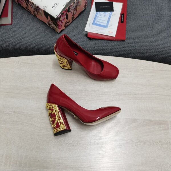 Dolce & Gabbana Nappa Pumps Red For Women DG Shoes